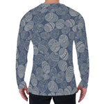 Bohemian Easter Eggs Pattern Print Men's Long Sleeve T-Shirt