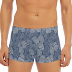 Bohemian Easter Eggs Pattern Print Men's Short Boxer Briefs