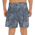 Bohemian Easter Eggs Pattern Print Men's Split Running Shorts