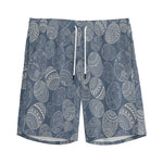 Bohemian Easter Eggs Pattern Print Men's Sports Shorts