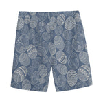Bohemian Easter Eggs Pattern Print Men's Sports Shorts