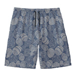 Bohemian Easter Eggs Pattern Print Men's Swim Trunks