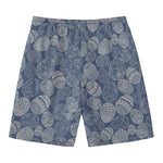 Bohemian Easter Eggs Pattern Print Men's Swim Trunks