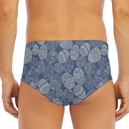 Bohemian Easter Eggs Pattern Print Men's Triangle Swim Briefs