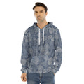 Bohemian Easter Eggs Pattern Print Men's Velvet Pullover Hoodie