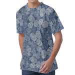 Bohemian Easter Eggs Pattern Print Men's Velvet T-Shirt
