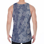 Bohemian Easter Eggs Pattern Print Men's Velvet Tank Top