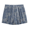 Bohemian Easter Eggs Pattern Print Mesh Shorts