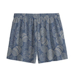 Bohemian Easter Eggs Pattern Print Mesh Shorts