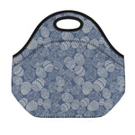 Bohemian Easter Eggs Pattern Print Neoprene Lunch Bag