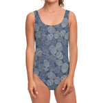 Bohemian Easter Eggs Pattern Print One Piece Swimsuit