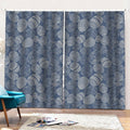 Bohemian Easter Eggs Pattern Print Pencil Pleat Curtains
