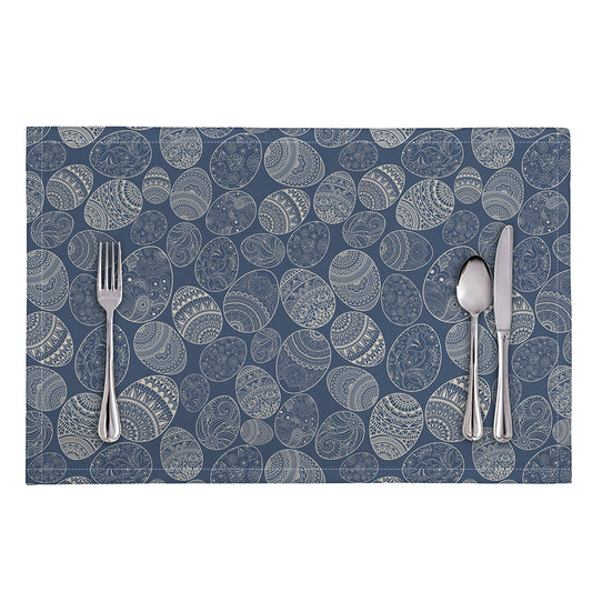 Bohemian Easter Eggs Pattern Print Placemat