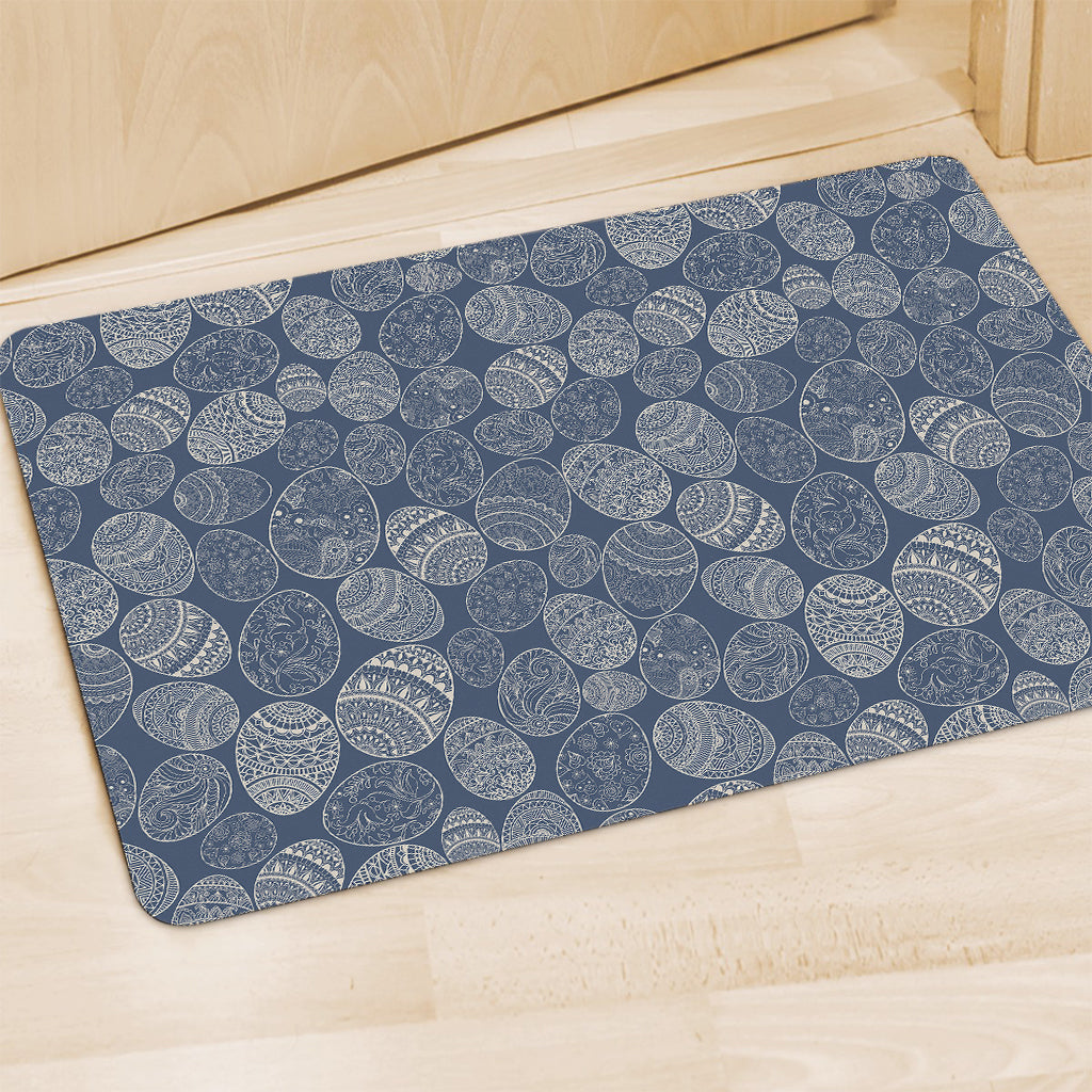 Bohemian Easter Eggs Pattern Print Polyester Doormat