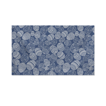 Bohemian Easter Eggs Pattern Print Polyester Flag