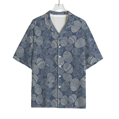 Bohemian Easter Eggs Pattern Print Rayon Hawaiian Shirt
