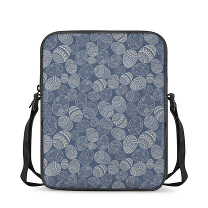 Bohemian Easter Eggs Pattern Print Rectangular Crossbody Bag