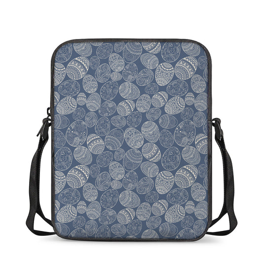 Bohemian Easter Eggs Pattern Print Rectangular Crossbody Bag