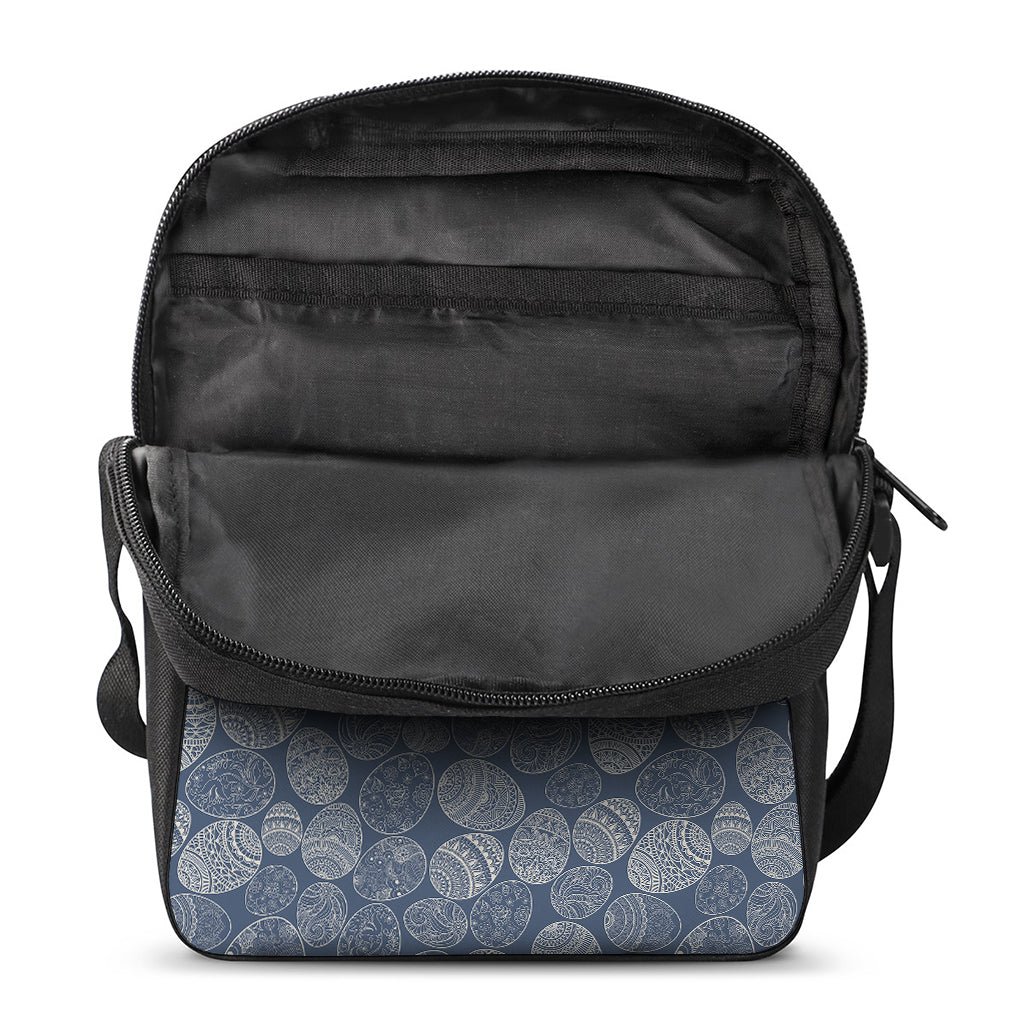 Bohemian Easter Eggs Pattern Print Rectangular Crossbody Bag