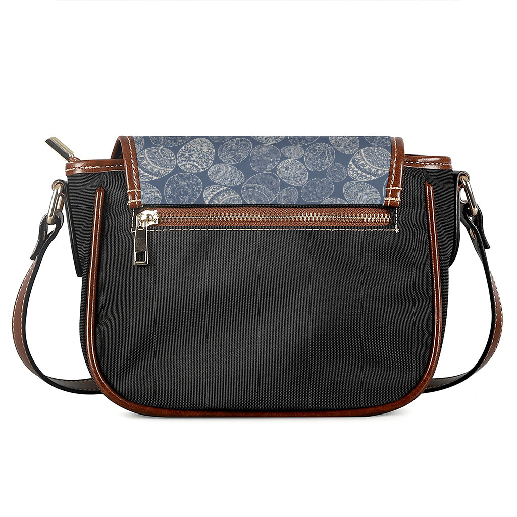 Bohemian Easter Eggs Pattern Print Saddle Bag