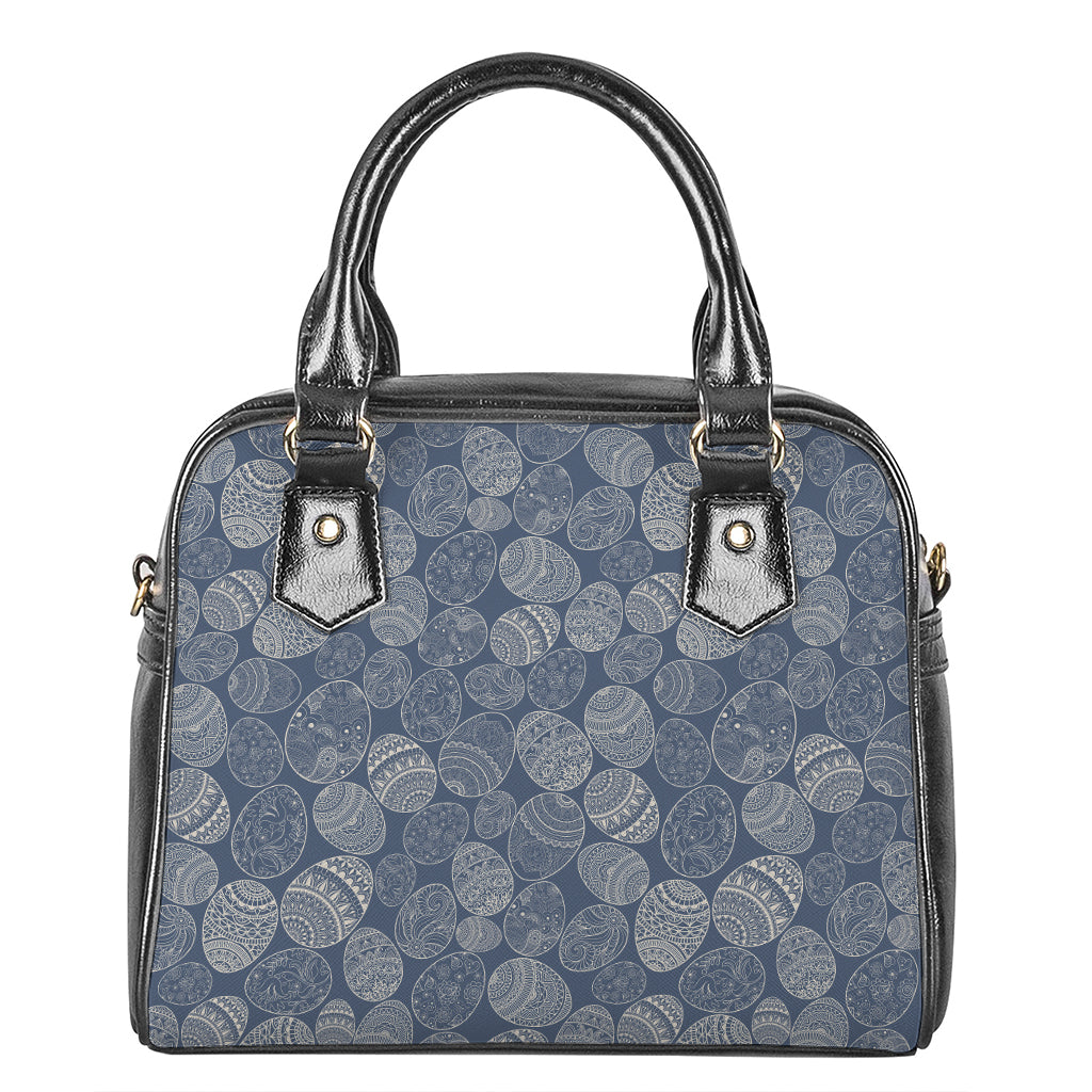 Bohemian Easter Eggs Pattern Print Shoulder Handbag