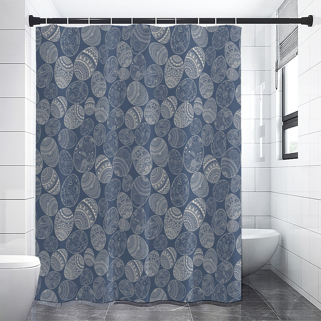 Bohemian Easter Eggs Pattern Print Shower Curtain