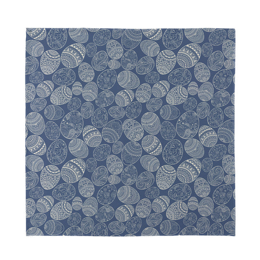 Bohemian Easter Eggs Pattern Print Silk Bandana