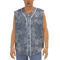 Bohemian Easter Eggs Pattern Print Sleeveless Baseball Jersey
