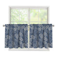 Bohemian Easter Eggs Pattern Print Tier Curtains