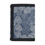 Bohemian Easter Eggs Pattern Print Trifold Wallet