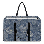Bohemian Easter Eggs Pattern Print Utility Tote Bag
