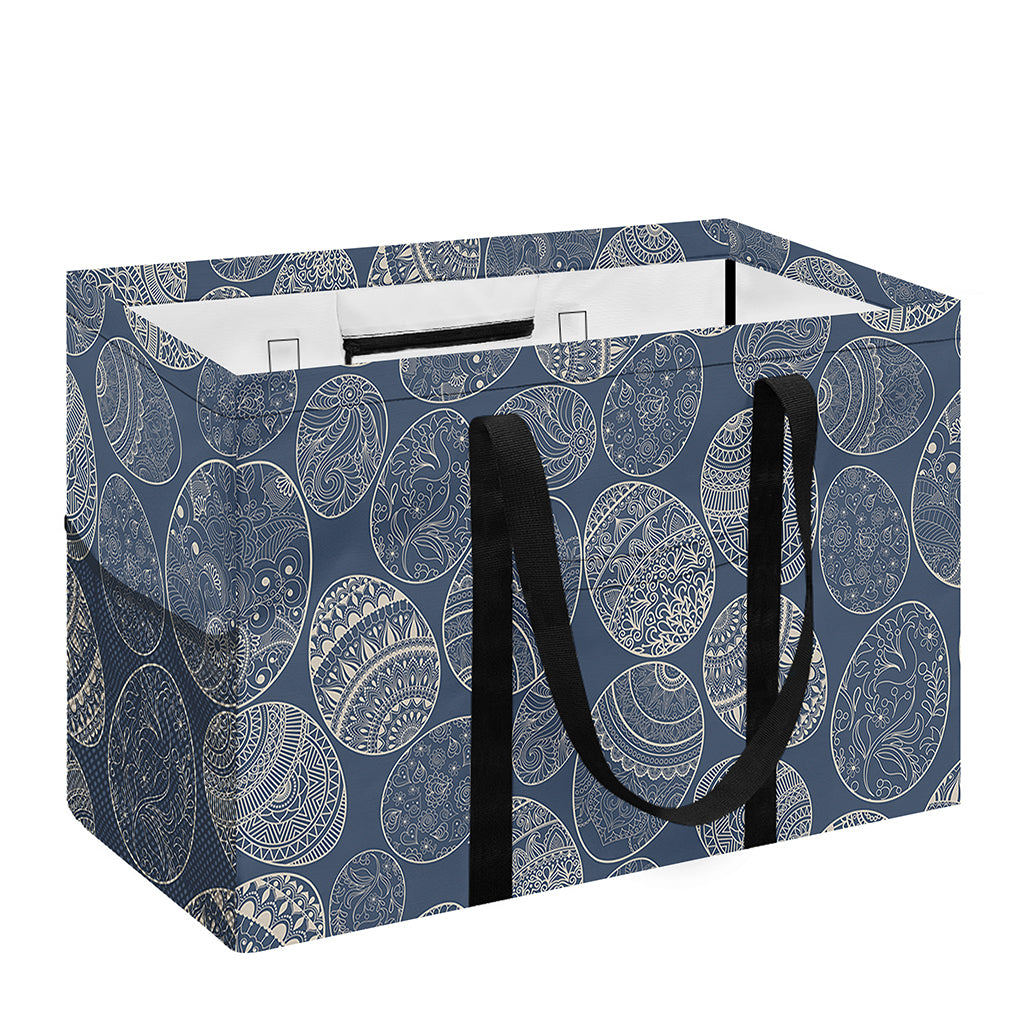 Bohemian Easter Eggs Pattern Print Utility Tote Bag