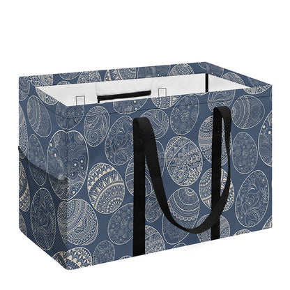 Bohemian Easter Eggs Pattern Print Utility Tote Bag