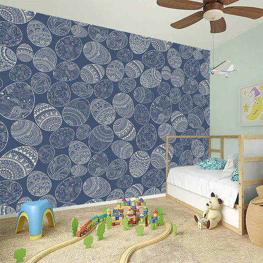 Bohemian Easter Eggs Pattern Print Wall Sticker