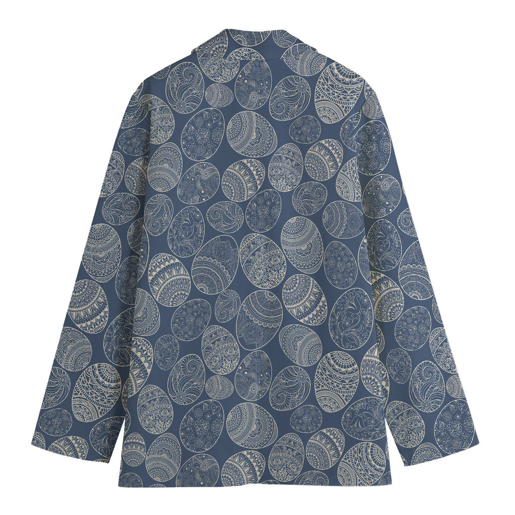 Bohemian Easter Eggs Pattern Print Women's Blazer