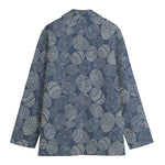 Bohemian Easter Eggs Pattern Print Women's Cotton Blazer