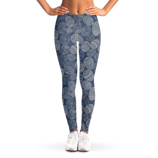 Bohemian Easter Eggs Pattern Print Women's Leggings