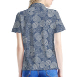 Bohemian Easter Eggs Pattern Print Women's Polo Shirt