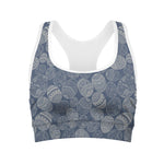 Bohemian Easter Eggs Pattern Print Women's Sports Bra