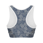 Bohemian Easter Eggs Pattern Print Women's Sports Bra