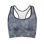 Bohemian Easter Eggs Pattern Print Women's Sports Bra