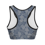 Bohemian Easter Eggs Pattern Print Women's Sports Bra