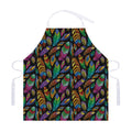 Bohemian Feather Pattern Print Adjustable Apron