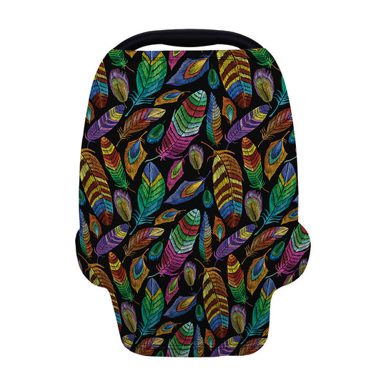 Bohemian Feather Pattern Print Baby Seat Cover