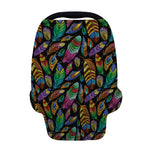 Bohemian Feather Pattern Print Baby Seat Cover