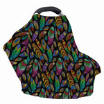 Bohemian Feather Pattern Print Baby Seat Cover