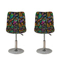 Bohemian Feather Pattern Print Bar Stool Covers