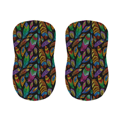 Bohemian Feather Pattern Print Bar Stool Covers