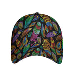 Bohemian Feather Pattern Print Baseball Cap