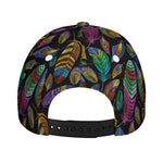 Bohemian Feather Pattern Print Baseball Cap